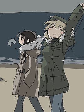 少女终末旅行推特草图