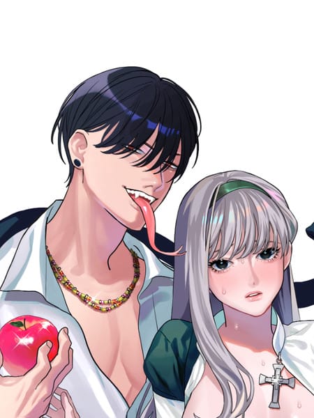 犯下罪過的修女向魔物大蛇懺悔